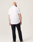 Wide the Brand | Fitted Long Sleeve Shirt | XL to 6XL | White