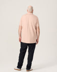 Wide the Brand | Short Sleeve Polo | XL to 6XL | Dusty Pink