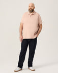 Wide the Brand | Short Sleeve Polo | XL to 6XL | Dusty Pink
