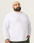 Wide the Brand | Premium Long Sleeve Tee | XL to 6XL | White
