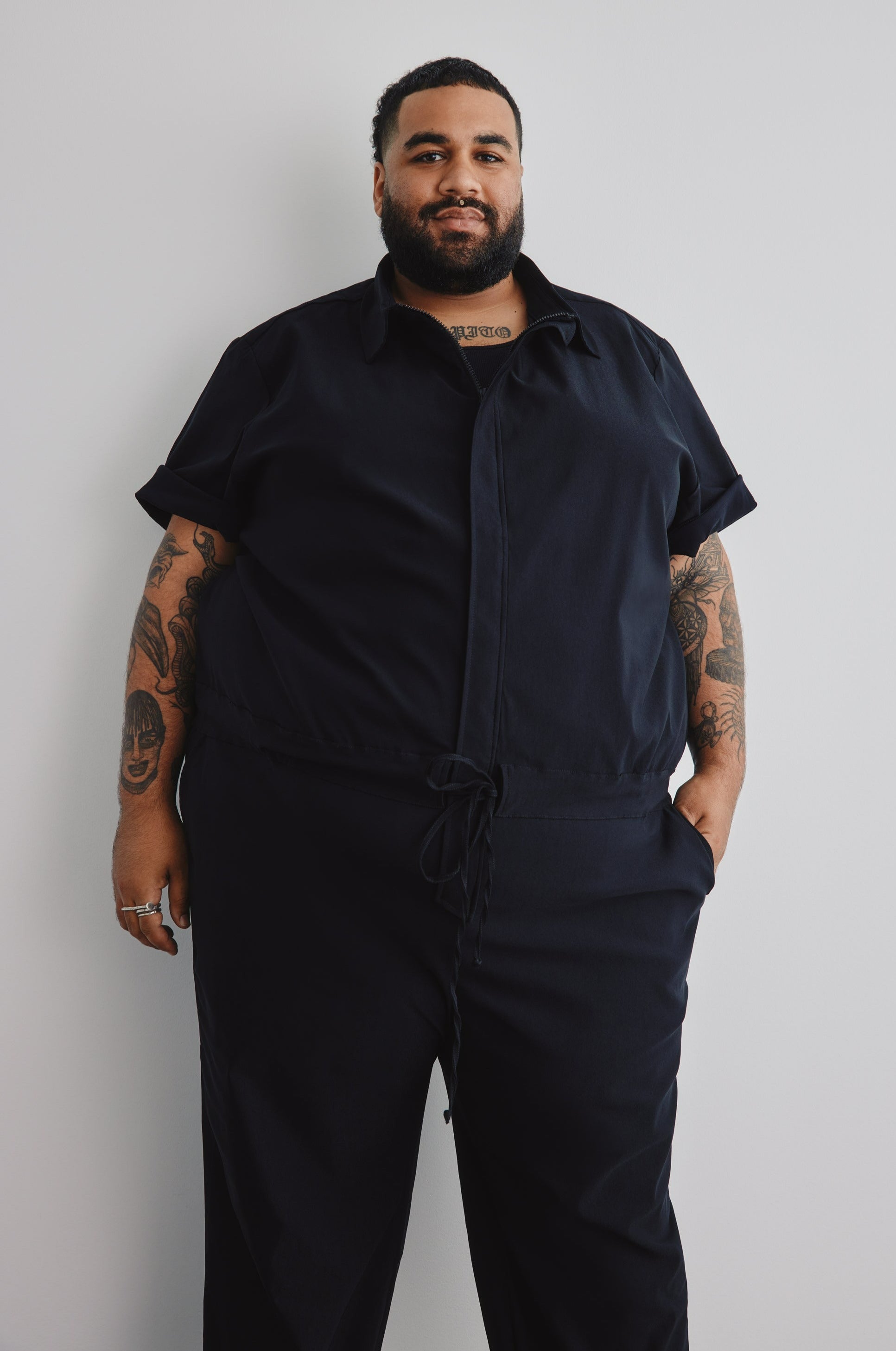 ES Collection Sleeves Body Suit - Men's jumpsuit short - BodywearStore