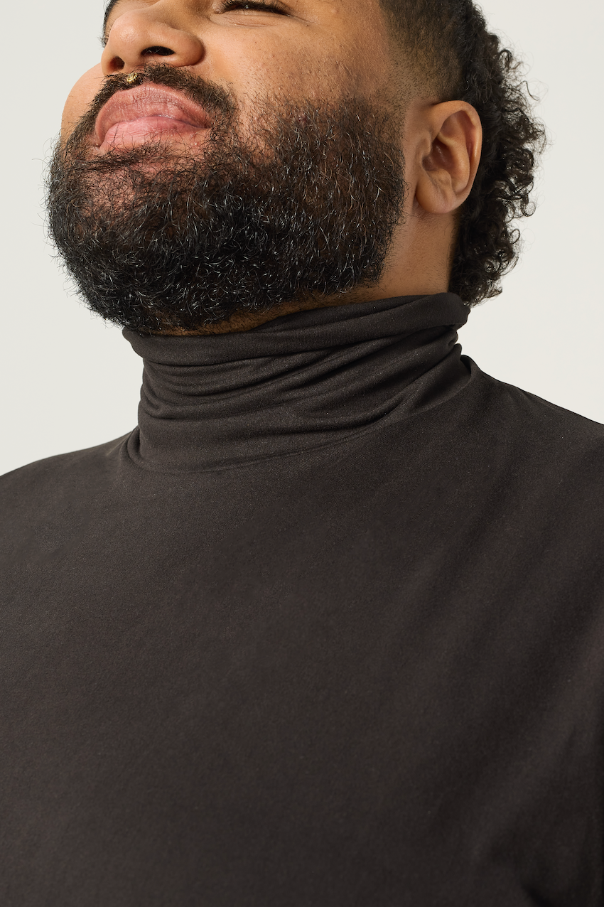Wide the Brand | Premium Turtleneck | XL to 6XL | Black