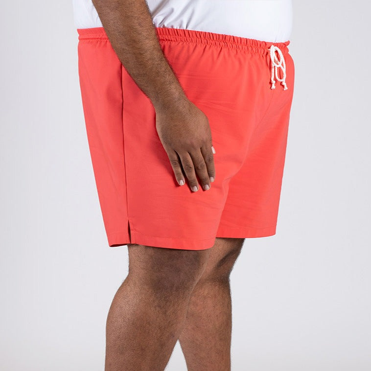 Wide the Brand | Stretch Swimsuit | XL to 6XL | Coral