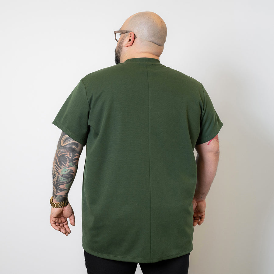 Wide the Brand | Textured T-Shirt | XL to 6XL | Green