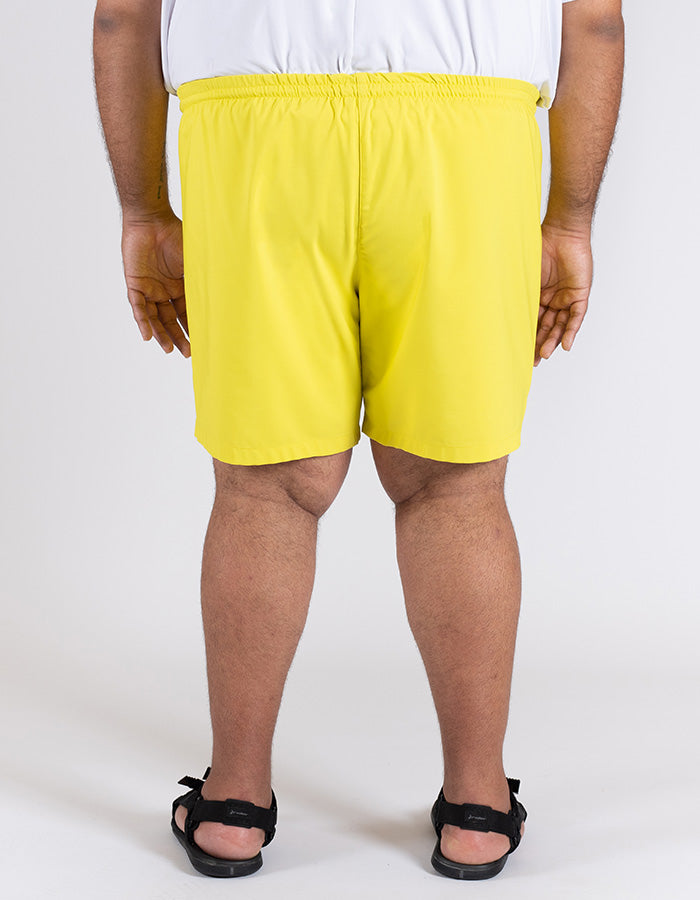 Wide the Brand | Stretch Swimsuit | XL to 6XL | Bright Yellow