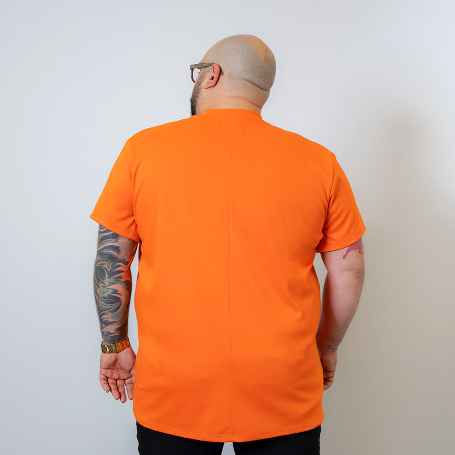 Wide the Brand | Textured T-Shirt | XL to 6XL | Orange