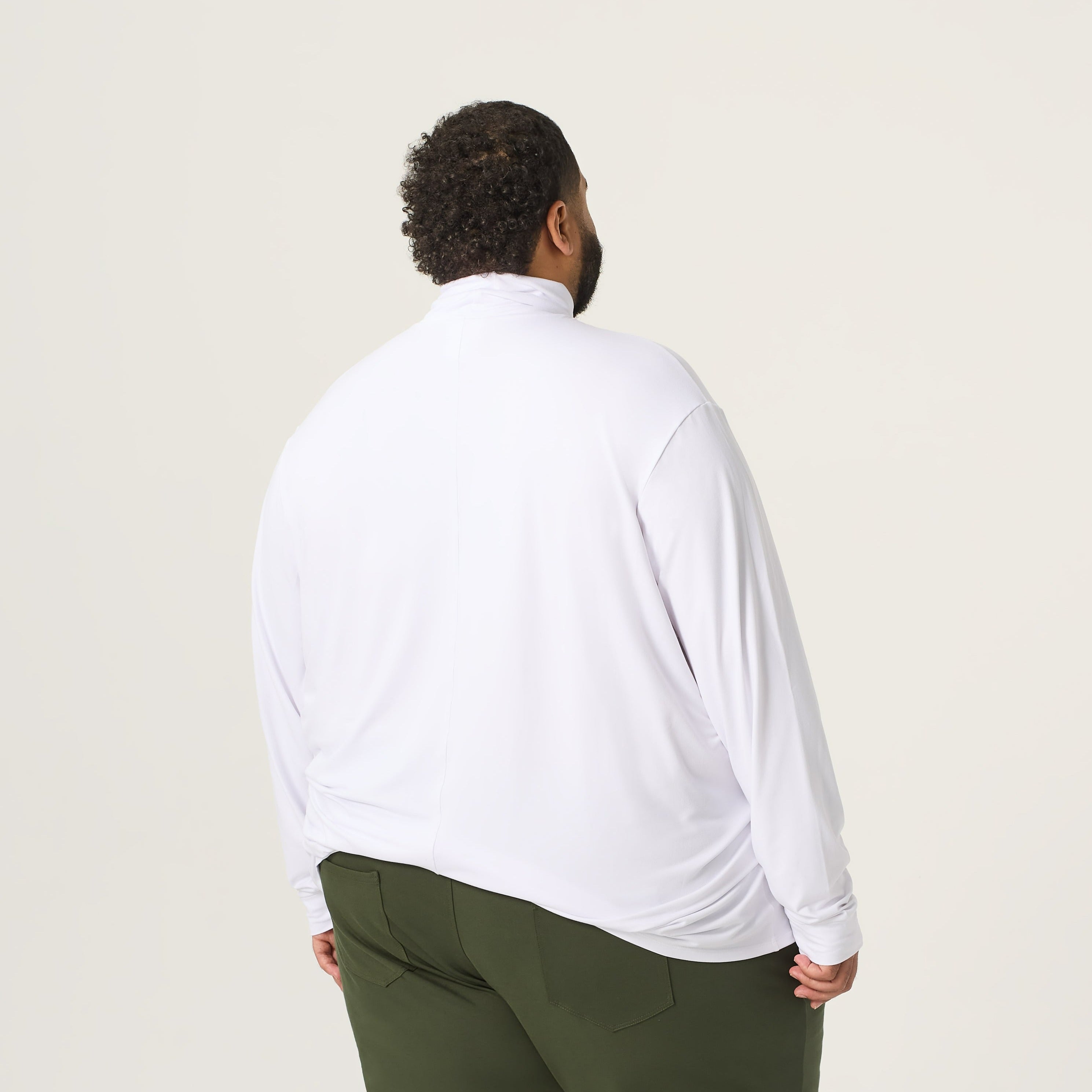 Wide the Brand | Premium Turtleneck | XL to 6XL | White