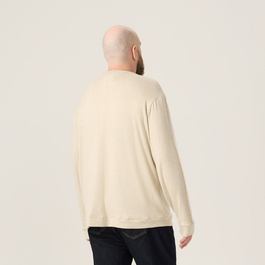 Wide the Brand | Knit V-Neck Sweater | Oatmeal
