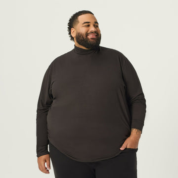 Wide the Brand | Premium Turtleneck | XL to 6XL | Black