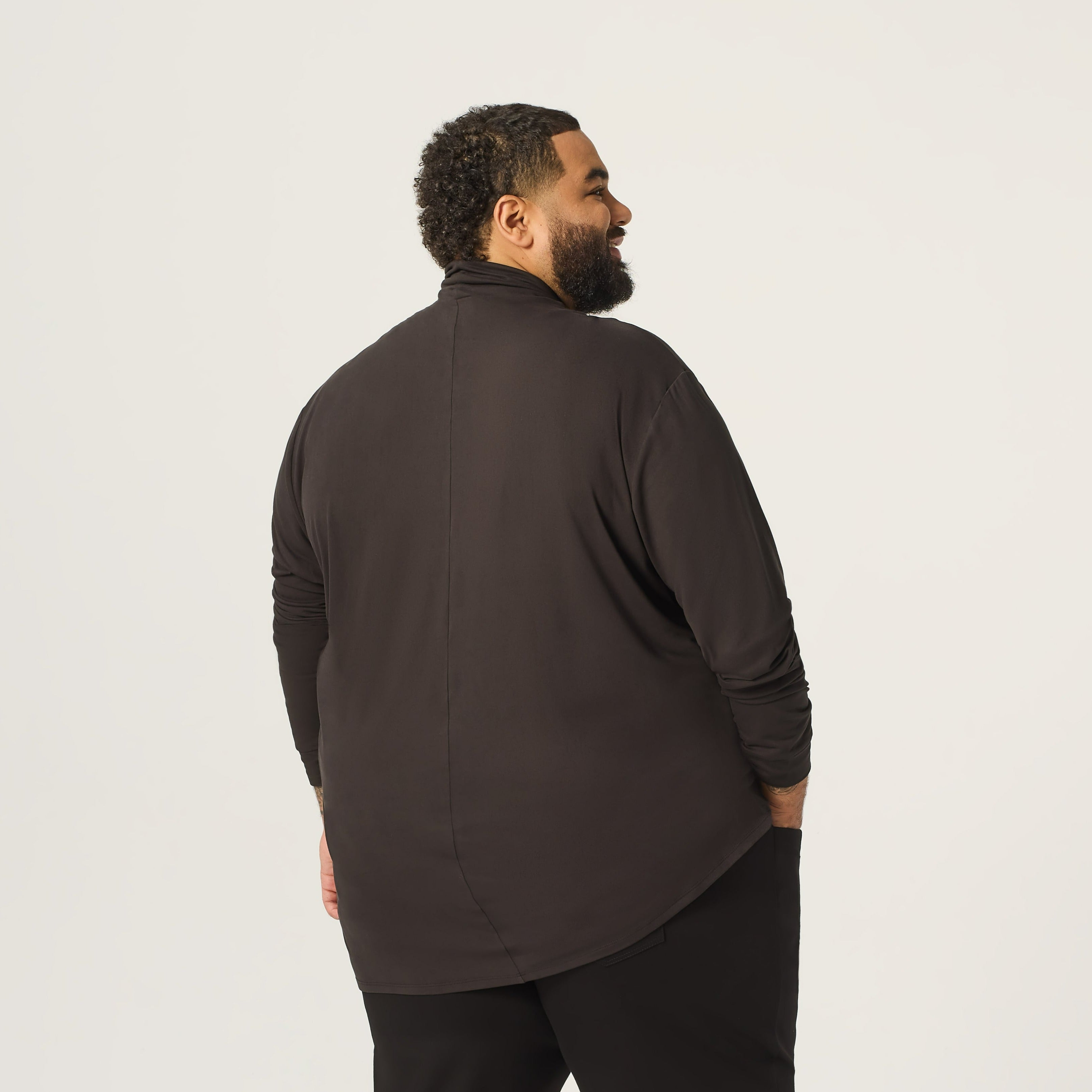 Wide the Brand | Premium Turtleneck | XL to 6XL | Black