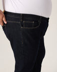 Wide the Brand | Straight Leg Stretch Jeans | XL to 6XL | Indigo Blue