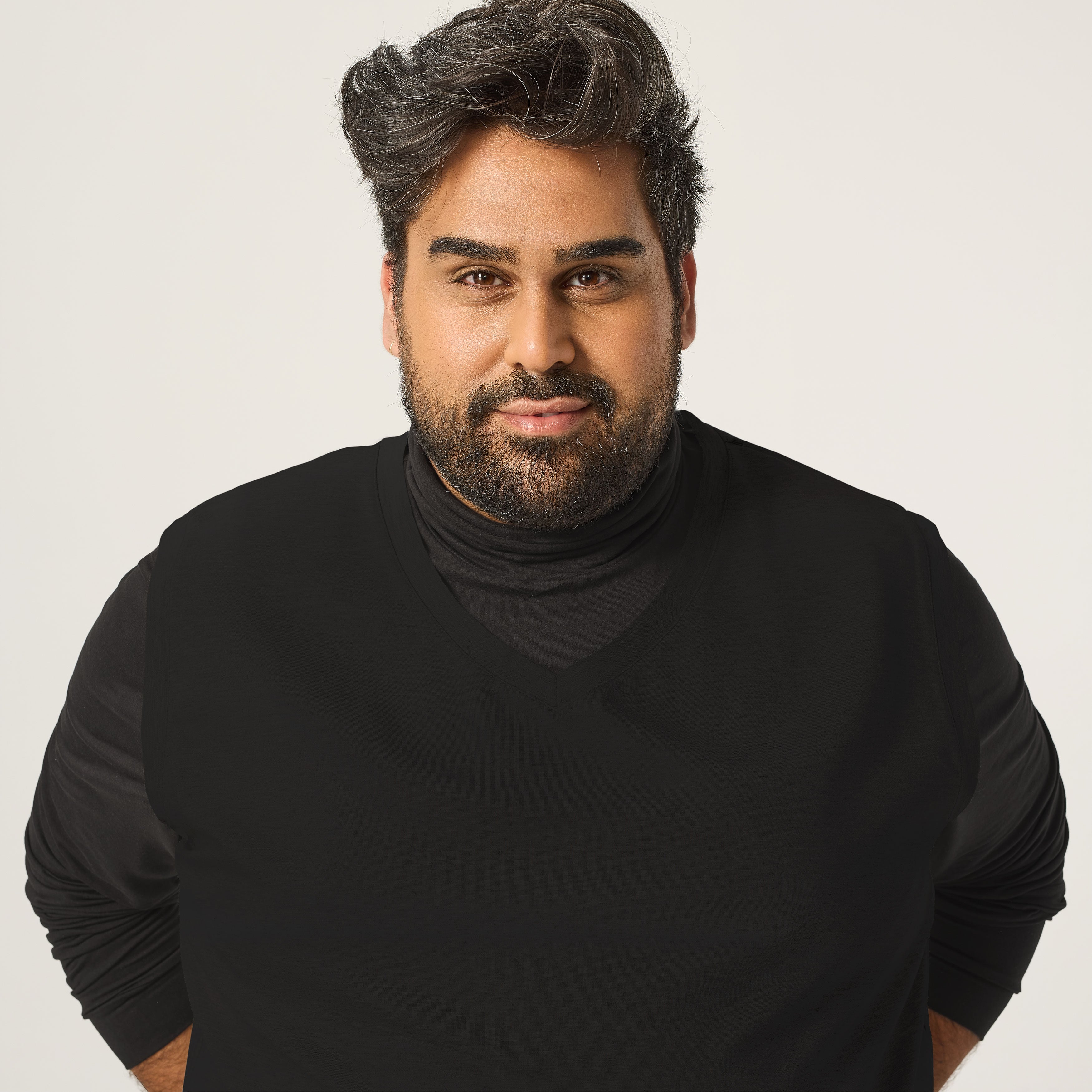 Wide the Brand | Stretch Sweater Vest | XL to 6XL | Black