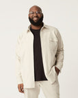 Wide the Brand | Stretch Overshirt | Beige