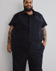 Wide the Brand | Stretch Jumpsuit | XL to 6XL | Black