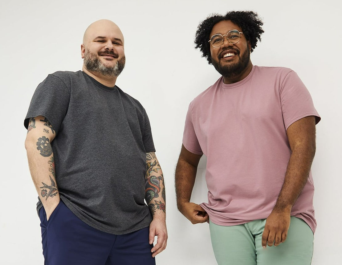 Wide the Brand | Stretch cotton T-shirt | Heather Grey